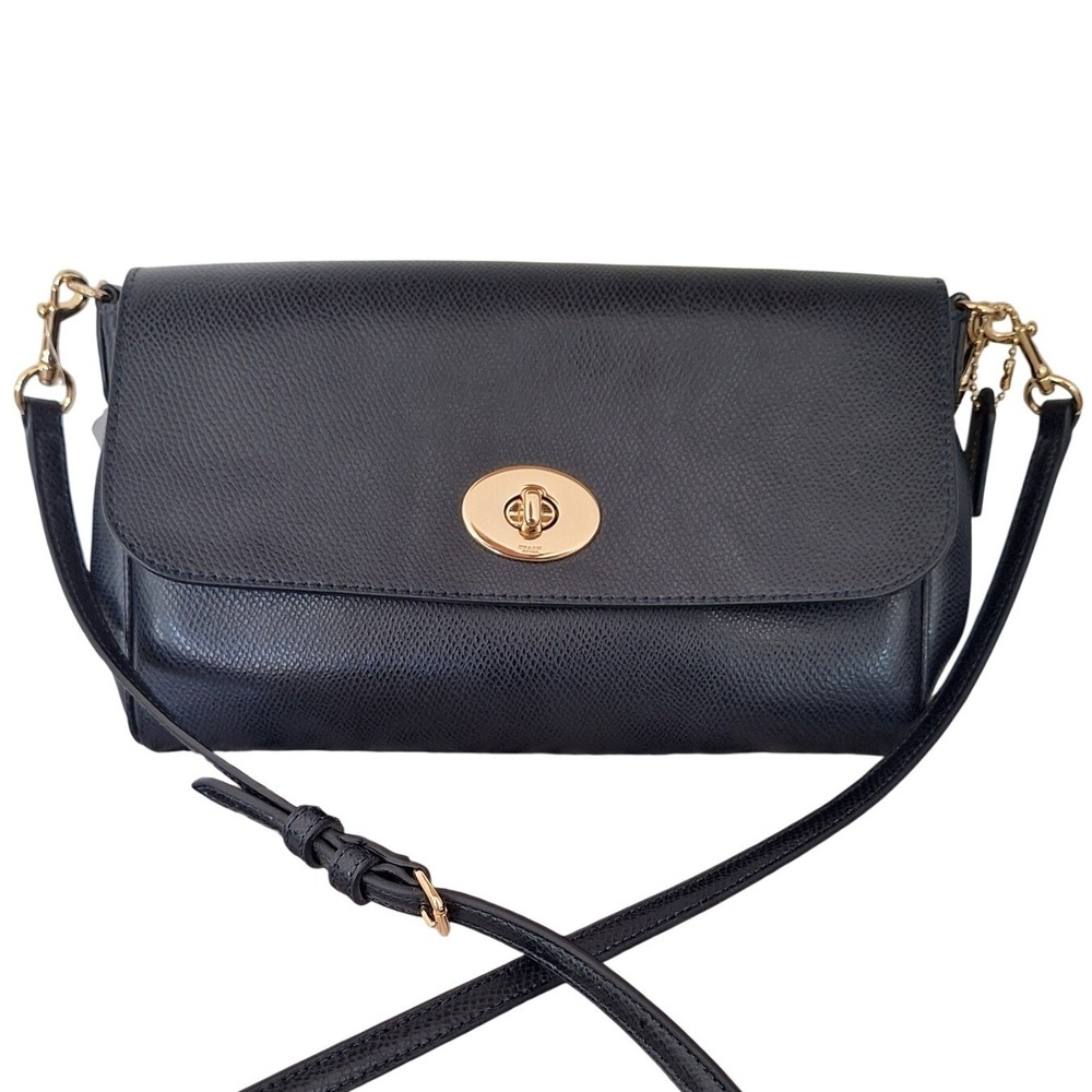 Coach  Blue Leather  Ruby Crossbody Handbag